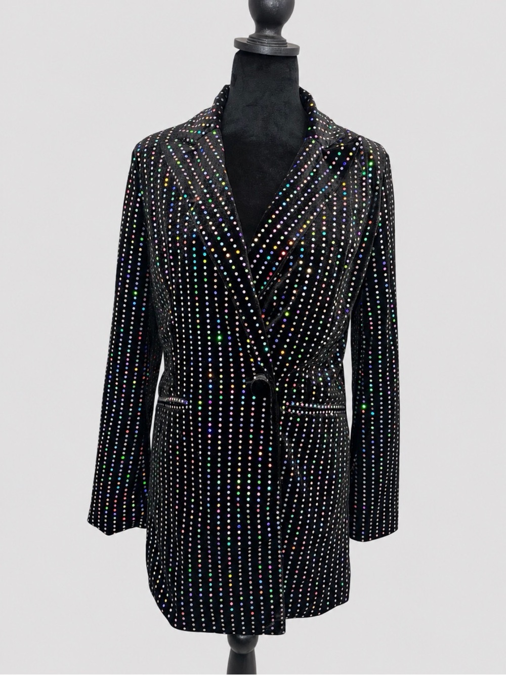 🪩 *NICE* Nasty Gal Collection Rainbow Dot Blazer | US 2 🪩